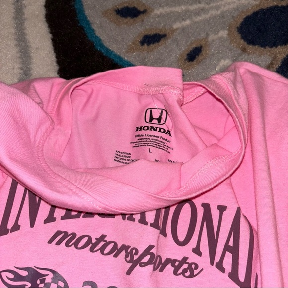 PacSun Pink Honda Racing Top - Picture 3 of 3